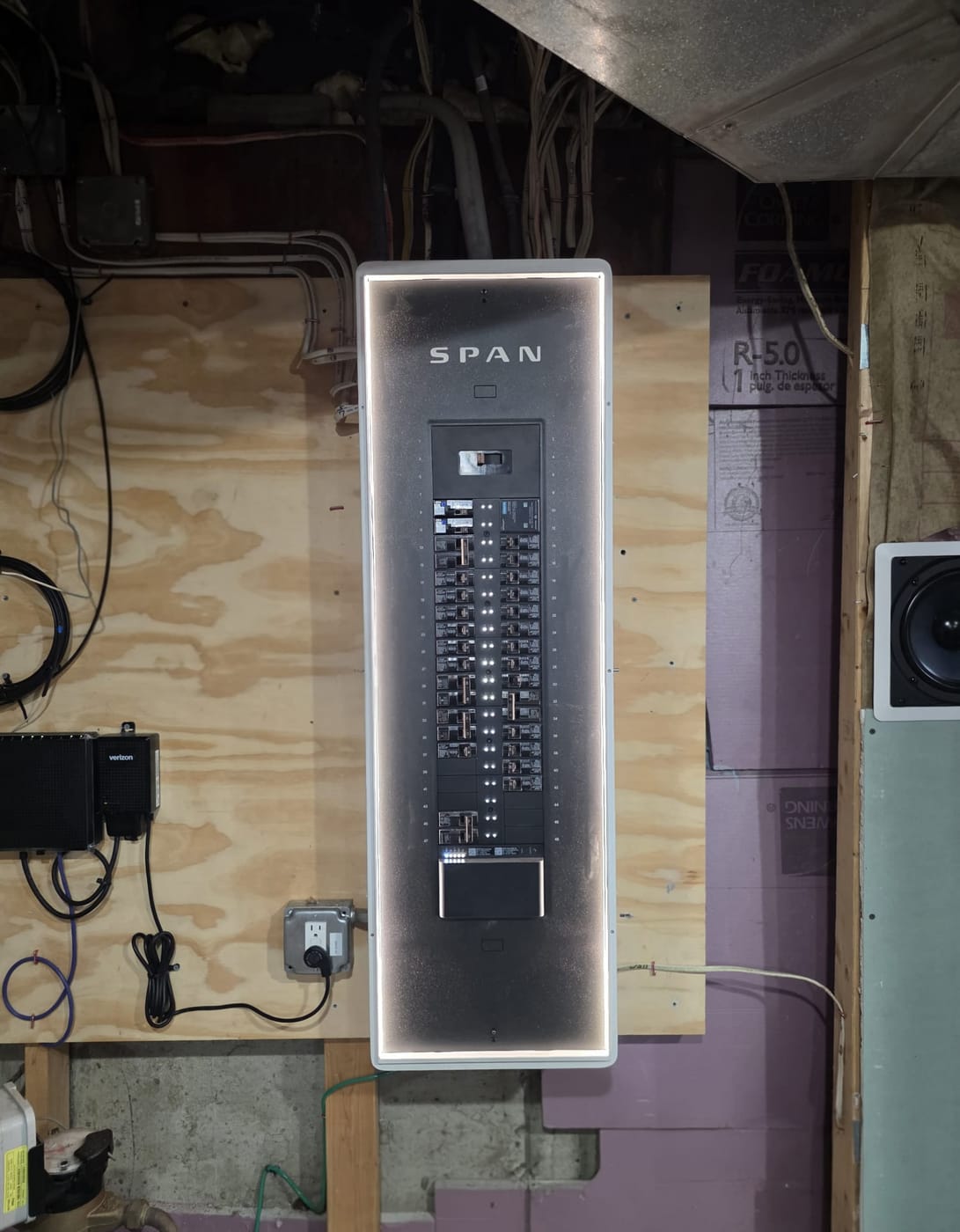 Finished electrical service install by Powered Up LLC